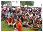 Le public cambodgien et canadien de diffrentes origines